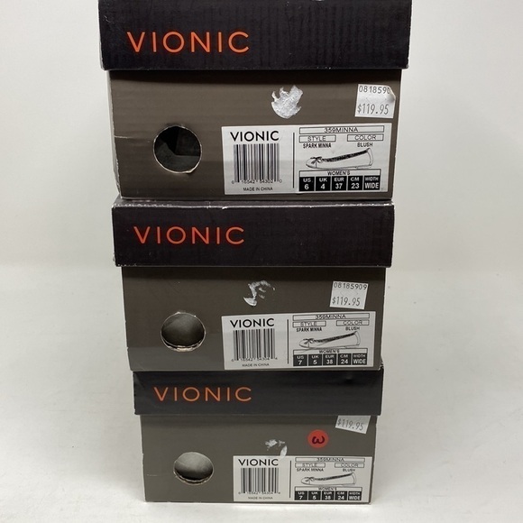 Vionic Spark Minna Leather flats Blush WIDE - Picture 8 of 9